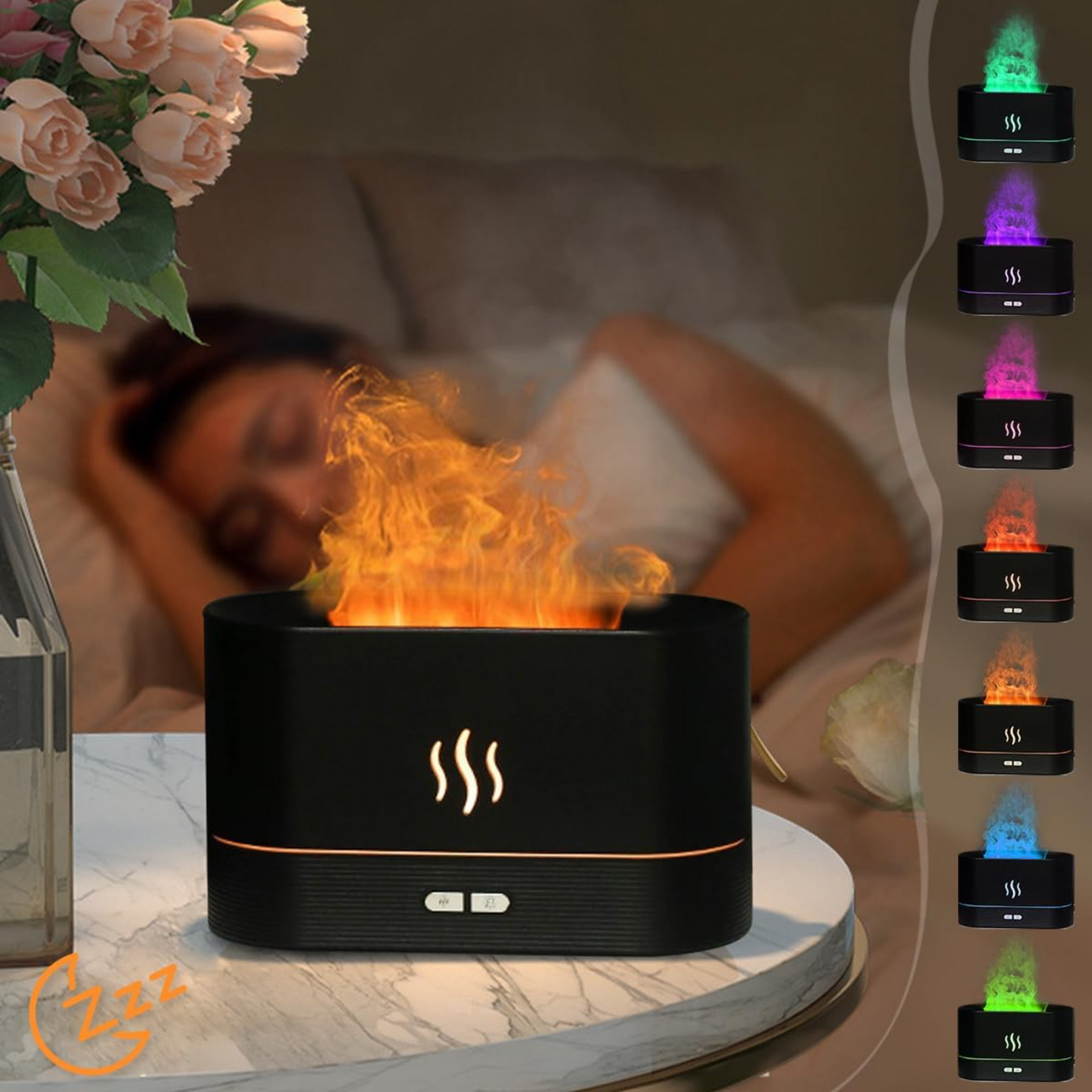 Humidificador de fuego antiestrés